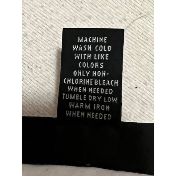 INC. International Concept 8 White Linen Rayon Blouse Pockets Roll Tab Sleeves - Picture 4 of 16